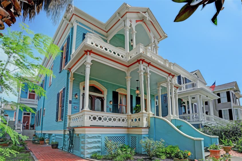 Blue Victorian for Sale — 1412 Market Street, Galveston, Texas