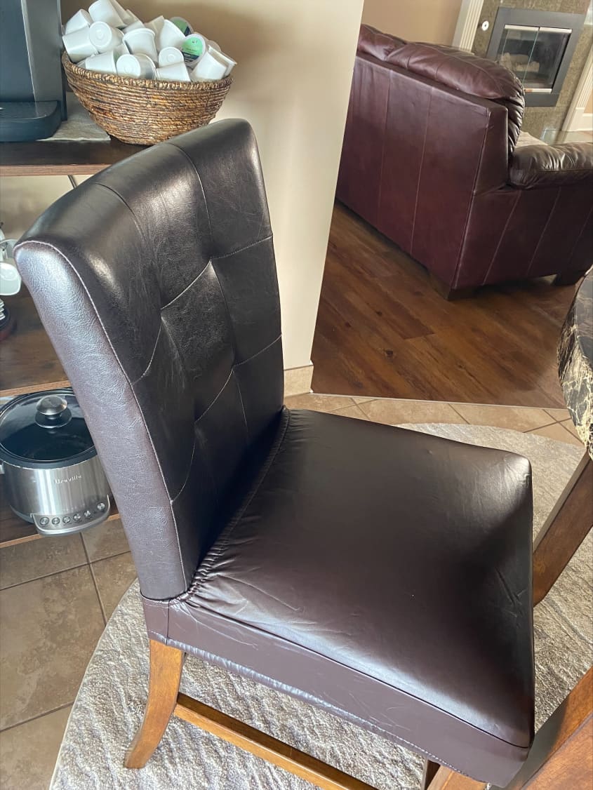 Leather chair online covers