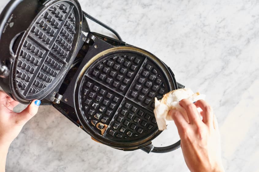 Seasoned tips for cleaning waffle irons