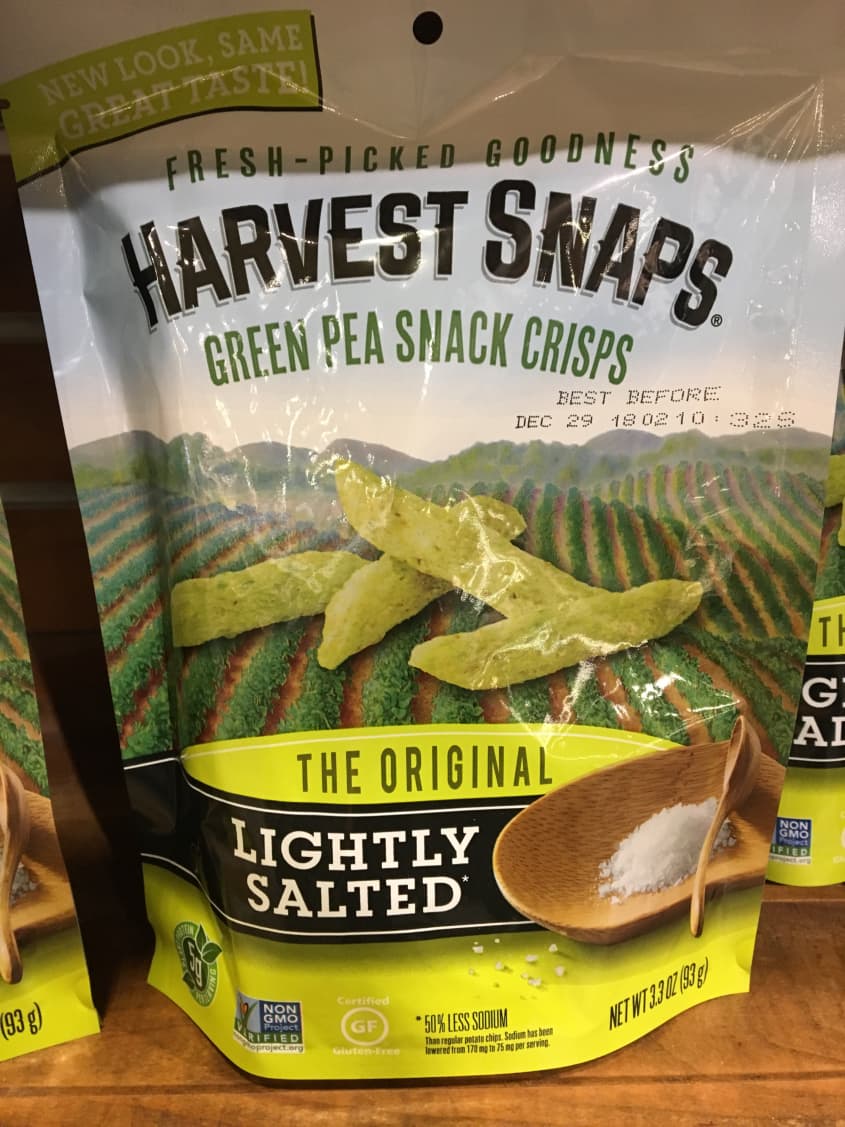 harvest snaps original lightly salted green pea snack crisps, Five Below
