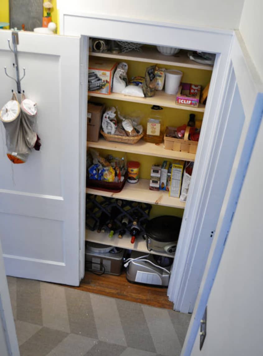 See How I Turned My Hallway Closet into an Extra Pantry Space