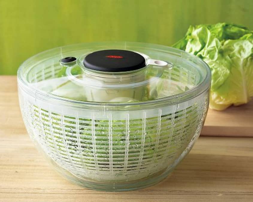 Prep Solutions Easy Pull Salad Spinner Green 