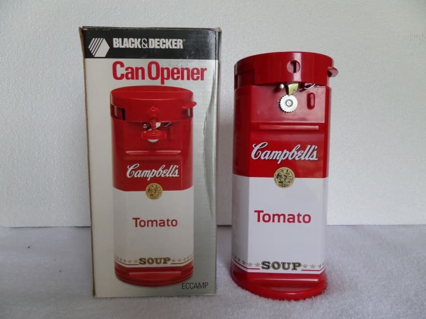 1990 Black & Decker Campbell's Soup Electronic Can Opener