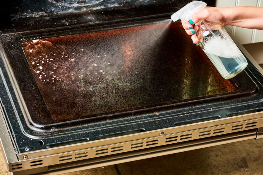 Best way to clean oven sales glass