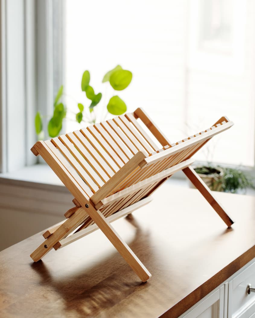 How to Clean a Wooden Dish Rack that Can't Go in the Dishwasher The