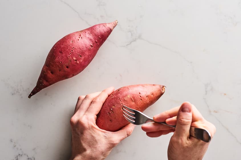 How to Cook a Sweet Potato in the Microwave Kitchn