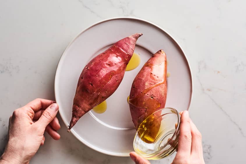 How to Cook a Sweet Potato in the Microwave Kitchn