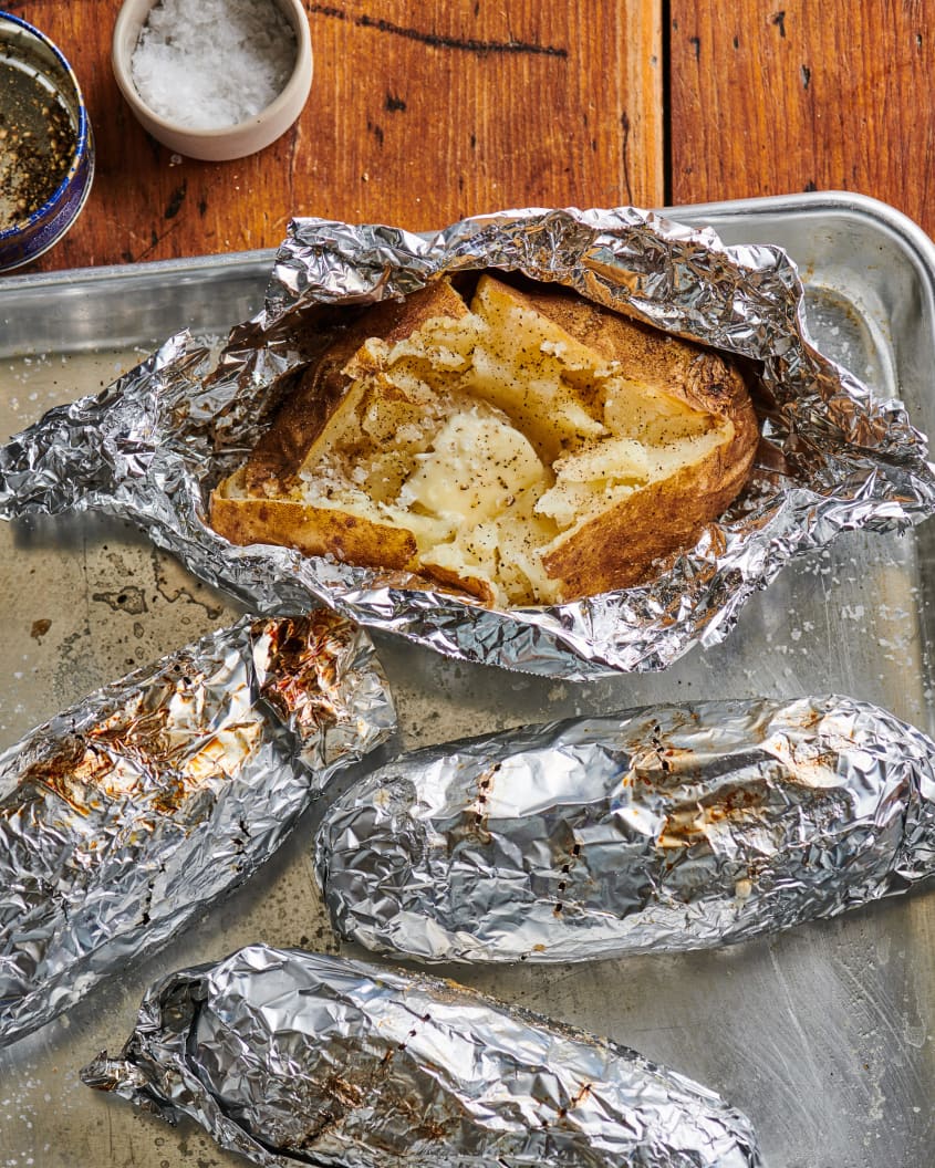 how-to-make-a-baked-potato-on-the-grill-the-kitchn