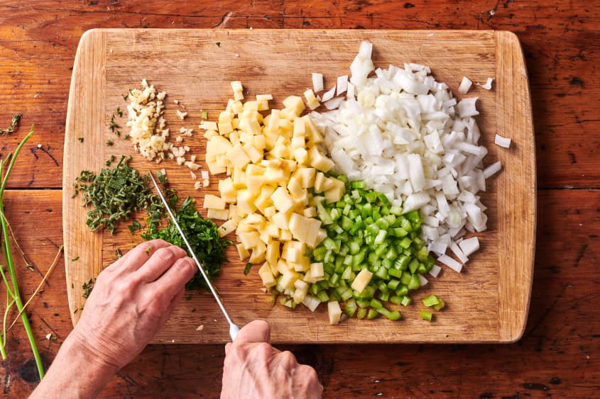 How To Make Sausage And Herb Stuffing The Easiest Recipe The Kitchn