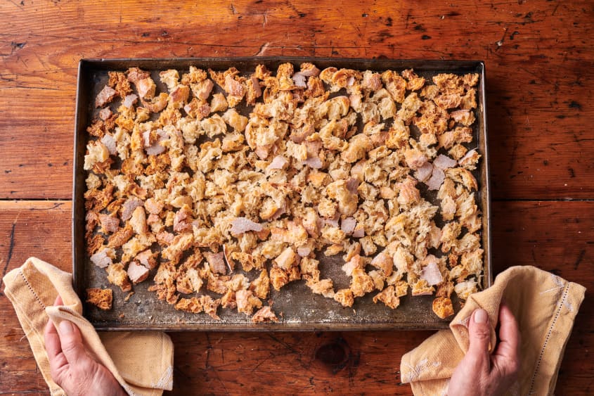 How To Make Sausage & Herb Stuffing The Easiest Recipe The Kitchn