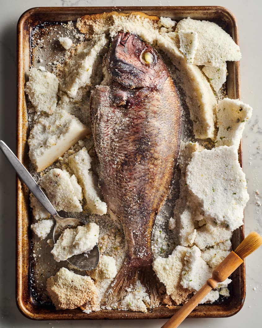 SaltBaked Fish Recipe How to SaltBake a Whole Fish The Kitchn