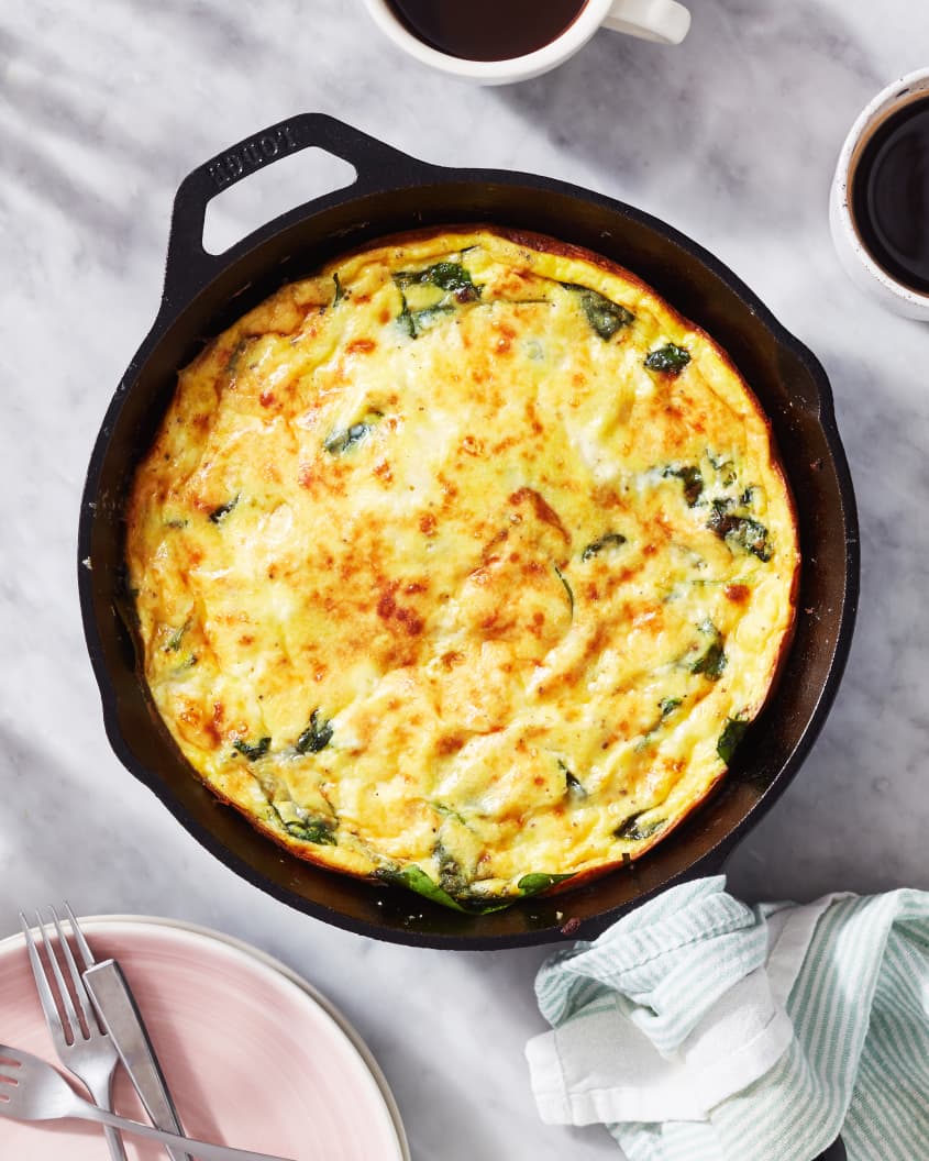 How to Make a Spinach Frittata The Kitchn