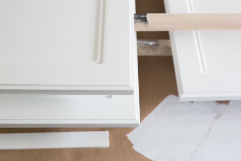 How To Paint Wood Kitchen Cabinets with White Paint | The Kitchn