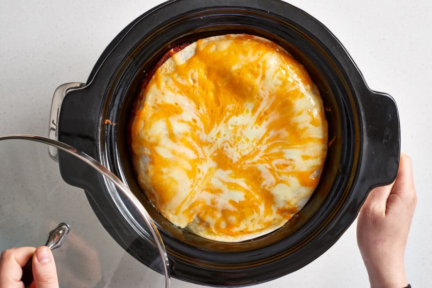 How To Make Easy Slow Cooker Chicken Enchiladas The Kitchn