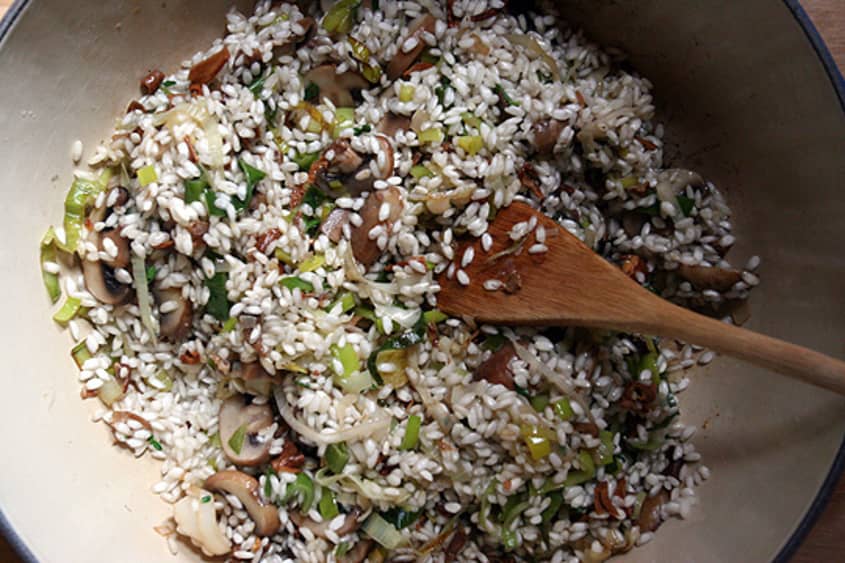 Mushroom and Leek Risotto Recipe (Savory and Creamy) The Kitchn