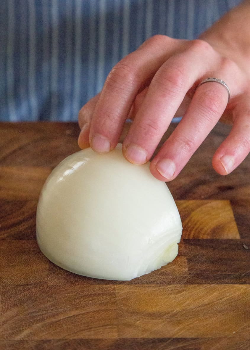How To Thinly Slice an Onion (StepbyStep Guide with Photos) The Kitchn