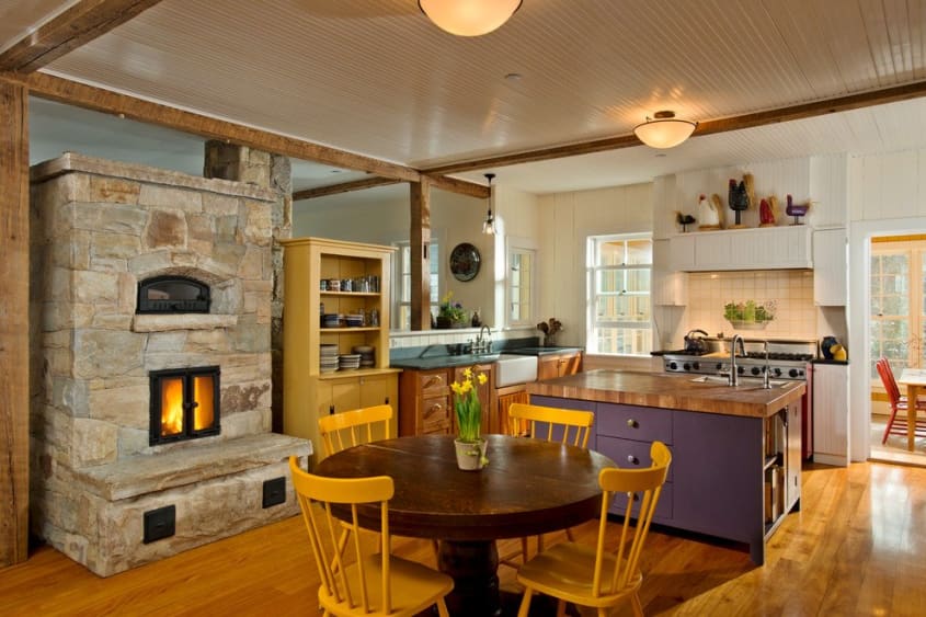 9 Cozy Kitchens with Fireplaces The Kitchn