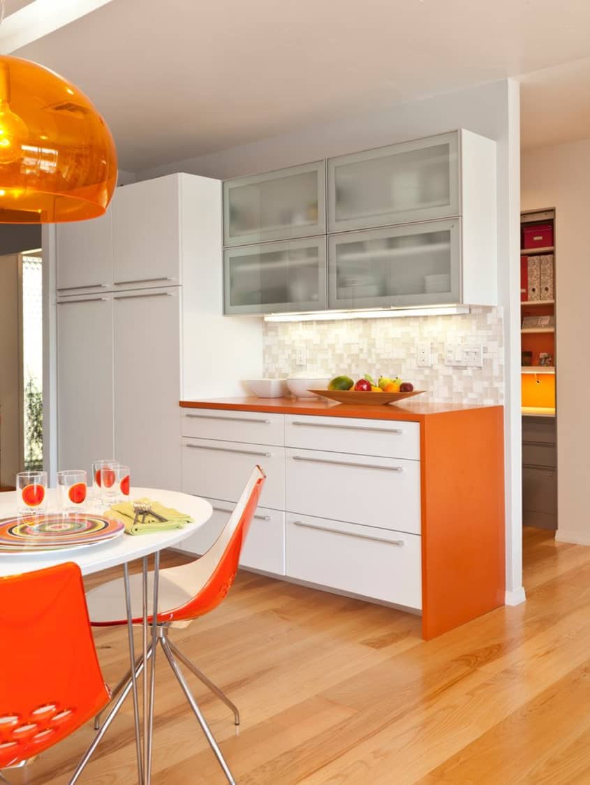 Orange deals kitchen lights