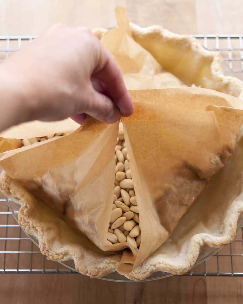 How To Blind Bake A Pie Crust Easy PreBaking StepByStep Guide Kitchn
