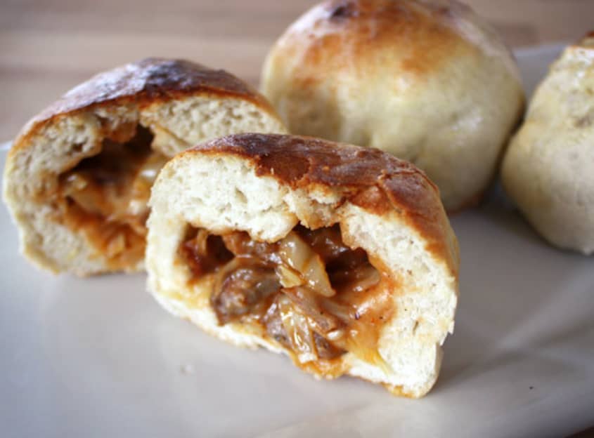 Recipe BBQ Cabbage Sausage Stuffed Sandwiches The Kitchn