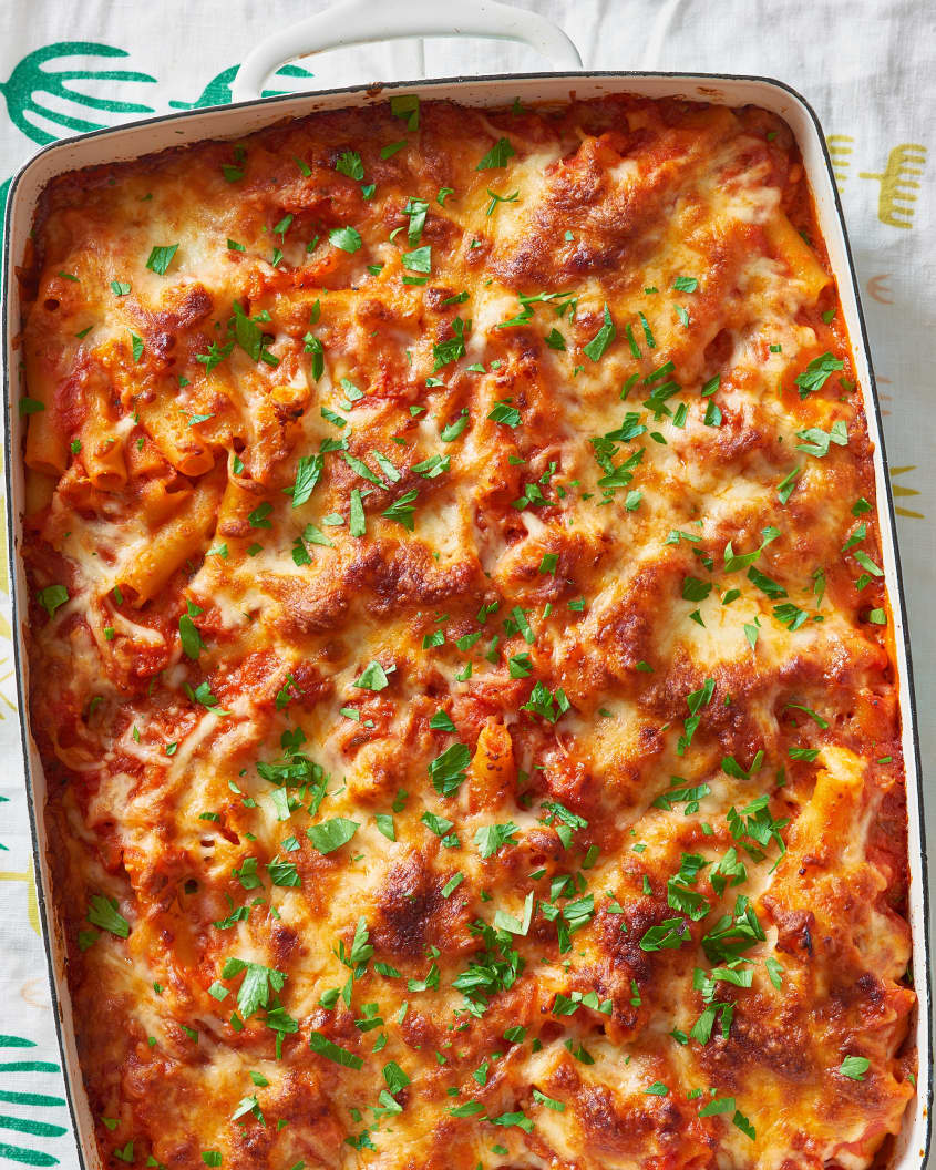 Baked Ziti Recipe (With Mozzarella, Parmesan & Ricotta Cheese) Kitchn