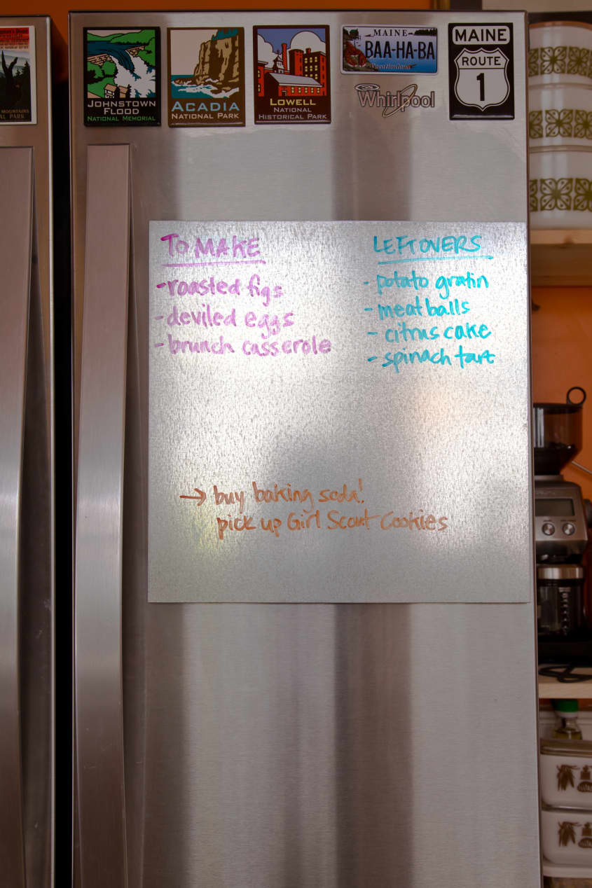 How To Make a Galvanized Steel Dry Erase Board The Kitchn