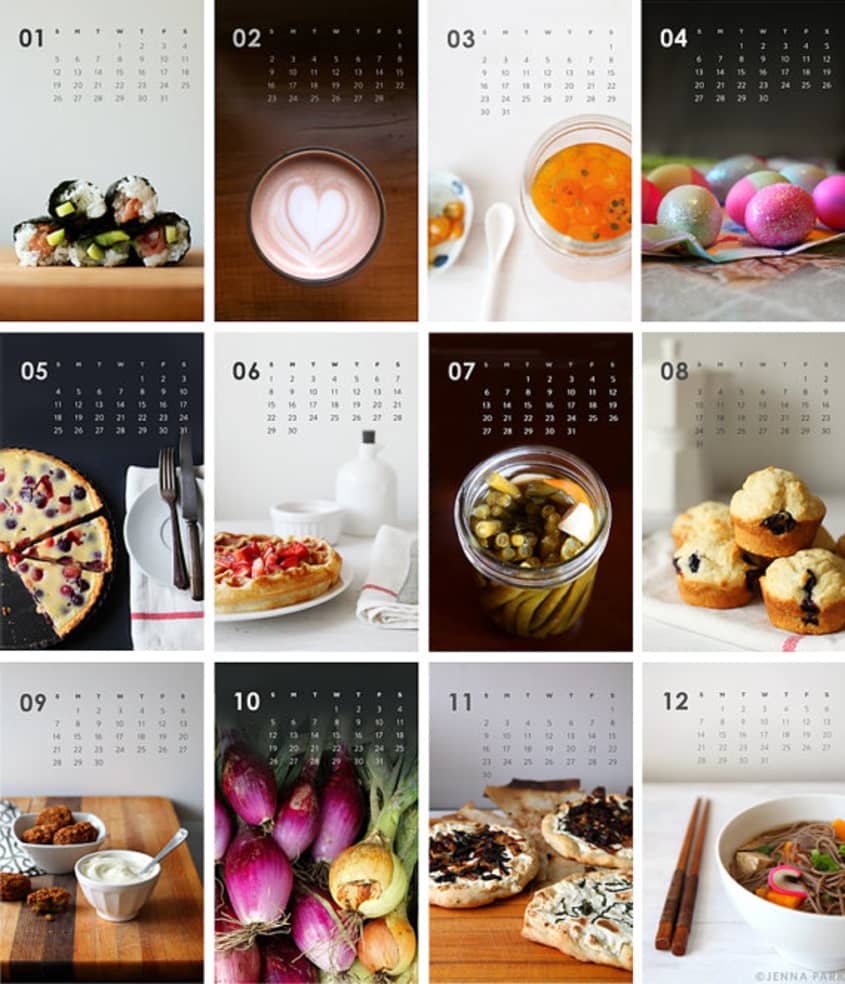 12 Beautiful Food Calendars for 2014 The Kitchn