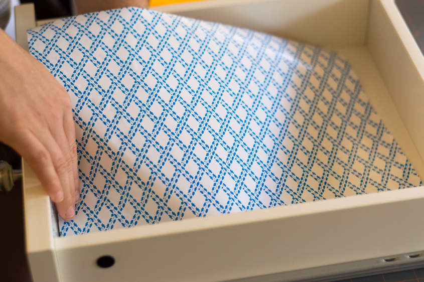How To Line Kitchen Drawers & Shelves with Cheery Paper The Kitchn