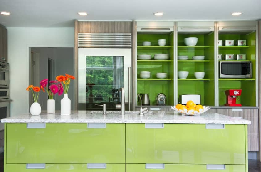 15 Kitchens with Bright Green Kitchn
