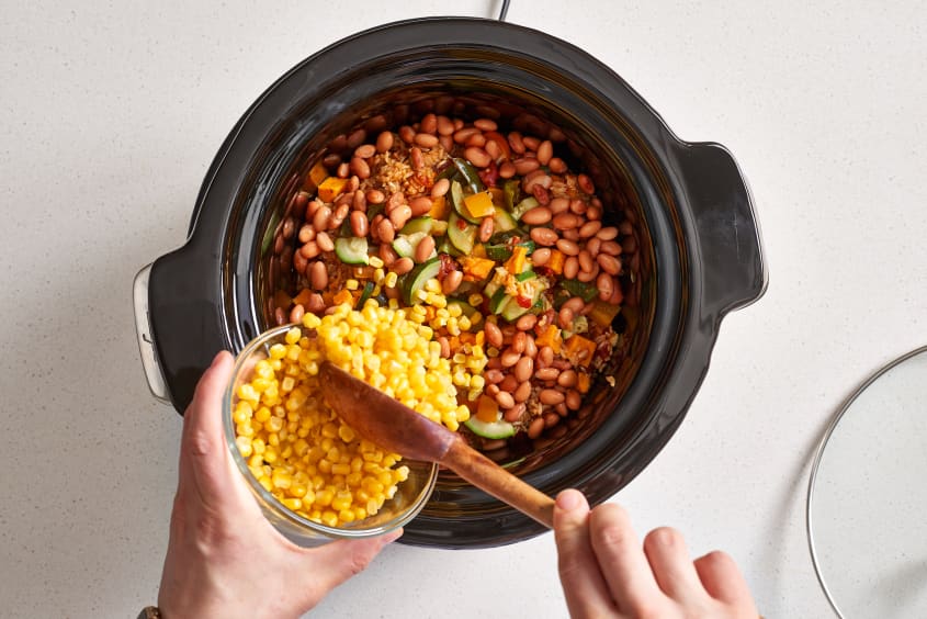 Easy Slow Cooker Vegetarian Burrito Bowls The Kitchn