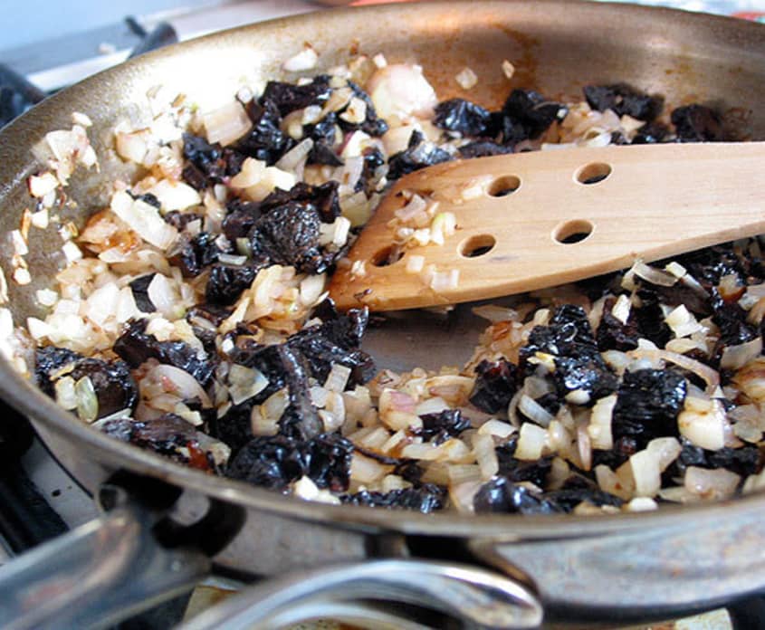 Recipe Braised Goat Shanks with Prune, Shallot, and Brandy Reduction