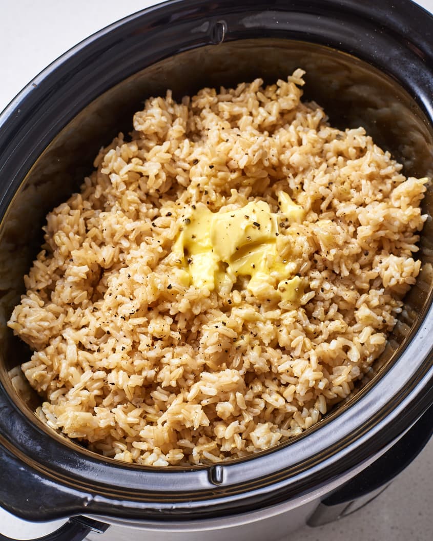 Easy Slow Cooker Brown Rice The Kitchn 1863