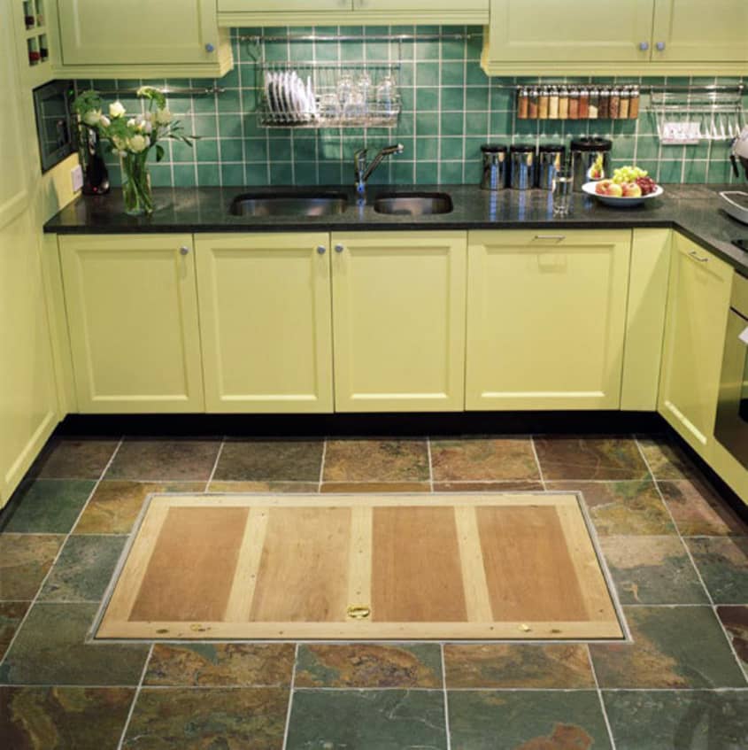 Trapdoor in the Kitchen Floor Spiral Wine Cellars The Kitchn