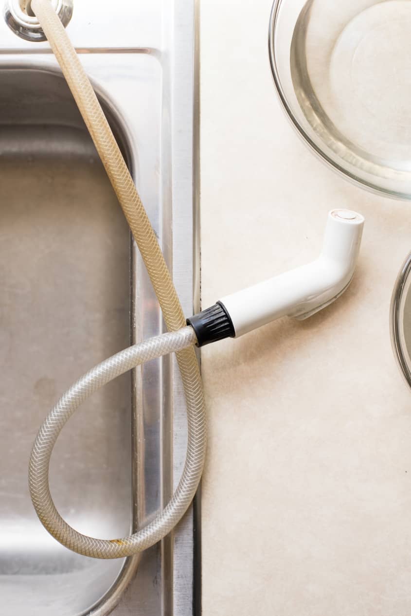How To Clean Your Kitchen Sink Sprayer The Kitchn