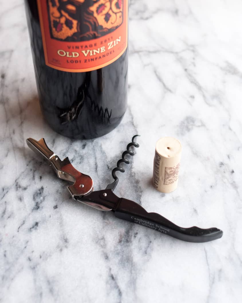 How To Open a Bottle of Wine Using a Wine Key Corkscrew The Kitchn