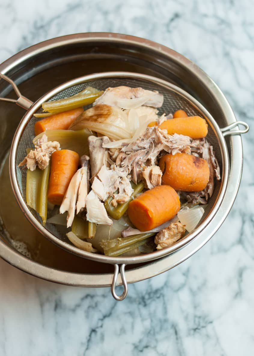 How to Make Chicken Stock (In The Slow Cooker) | The Kitchn