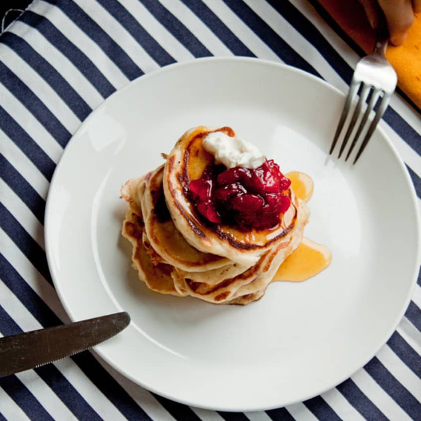 PostThanksgiving Recipe Cranberry Buttermilk Pancakes The Kitchn