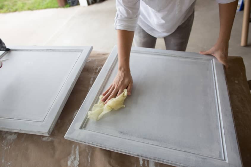 How To Paint Wood Kitchen Cabinets with White Paint | The Kitchn