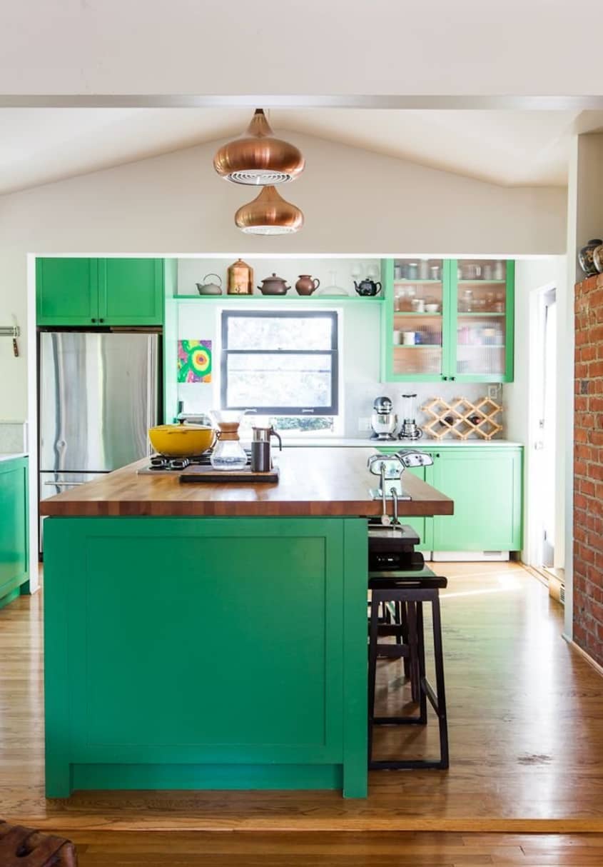 15 Kitchens with Bright Green Kitchn
