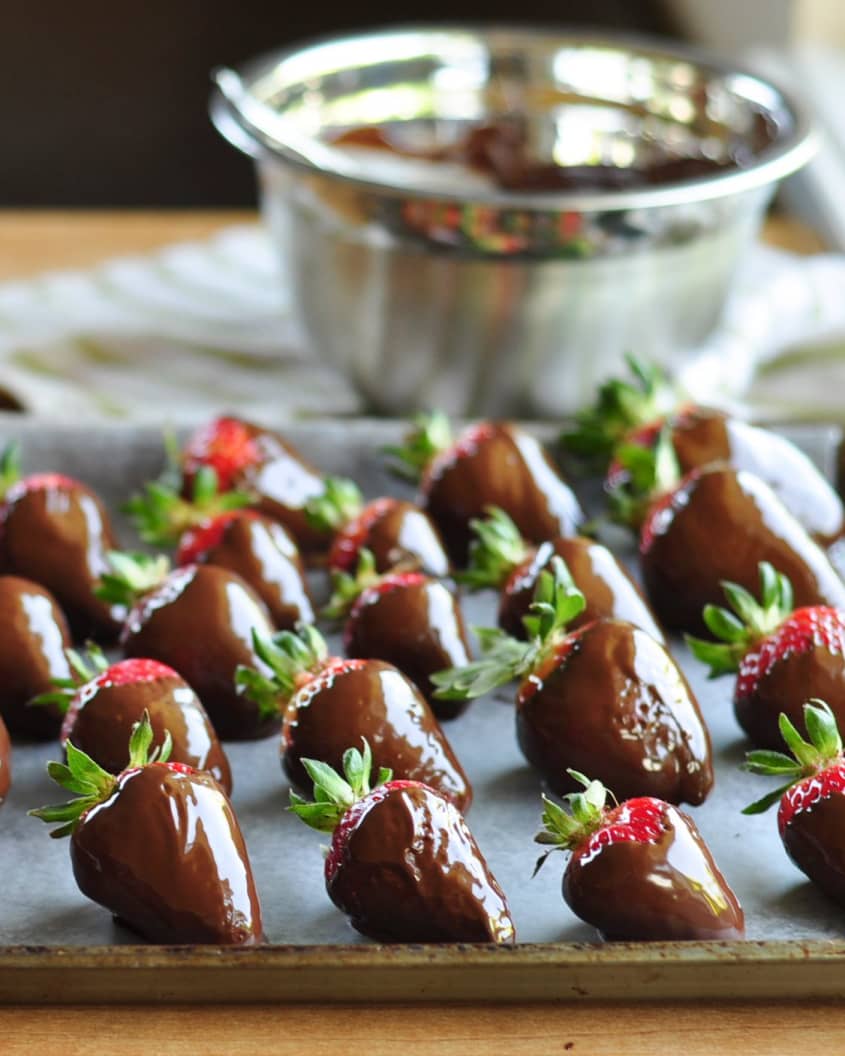 How To Make ChocolateCovered Strawberries The Kitchn