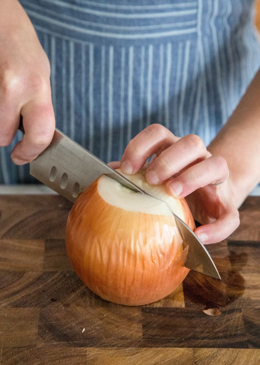 How To Thinly Slice an Onion (StepbyStep Guide with Photos) The Kitchn