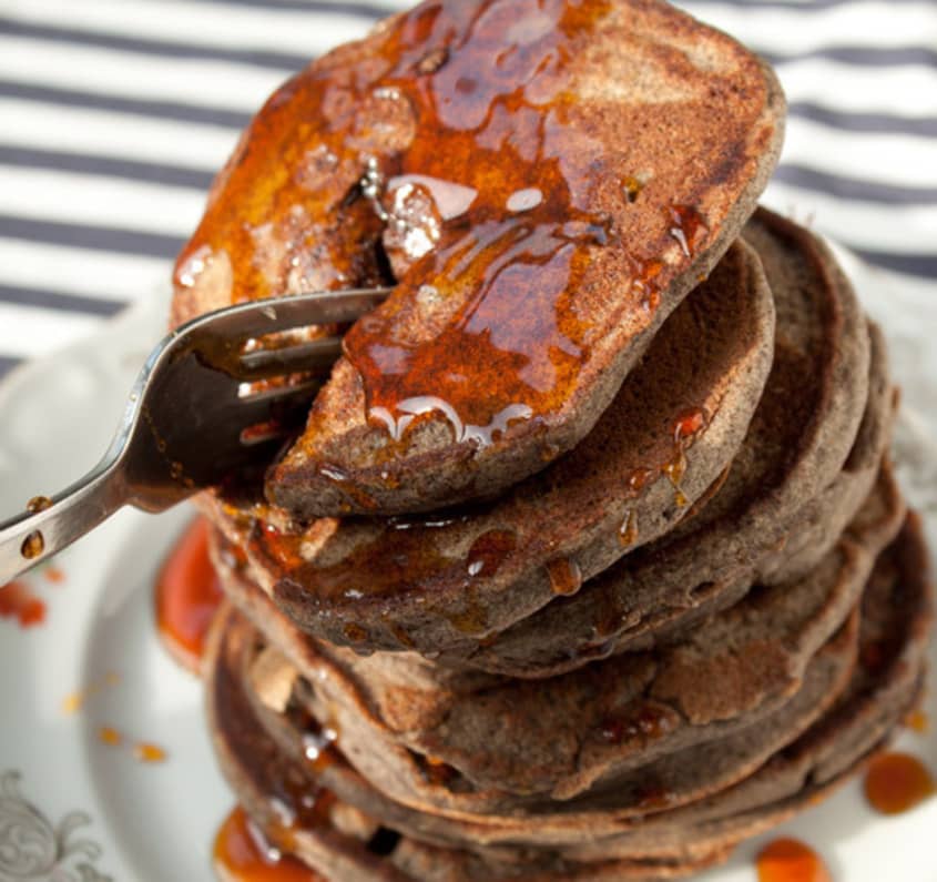 Blueberry Buckwheat Pancakes from Megan of Not Martha The Kitchn