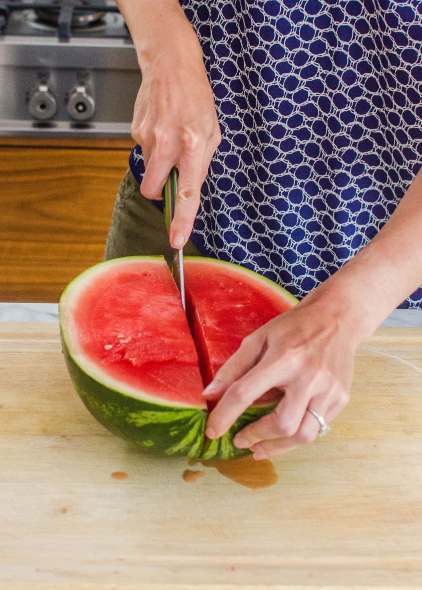 How to Cut Up a Watermelon Step by Step Tutorial The Kitchn
