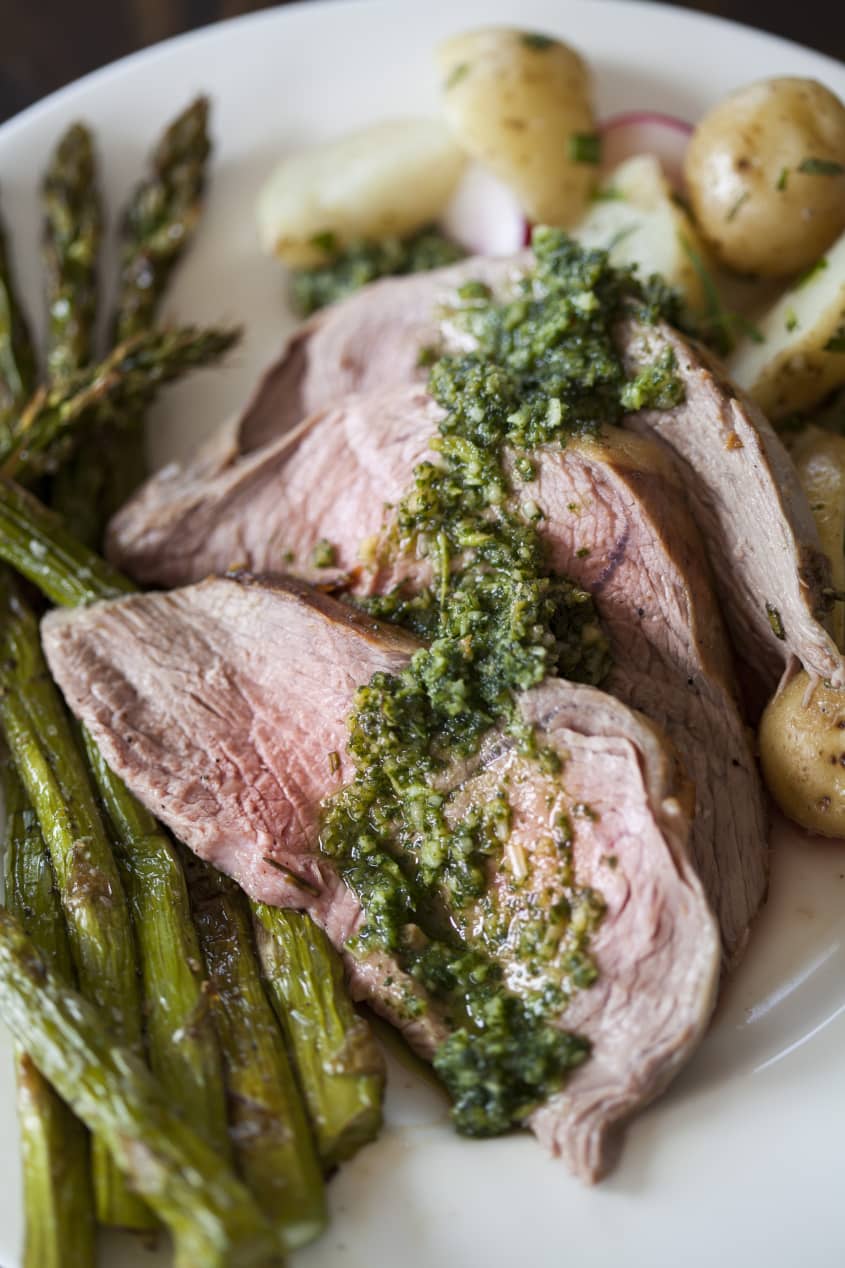 How To Carve a Bonein Leg of Lamb The Kitchn