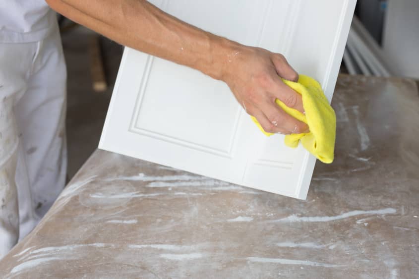 How To Paint Wood Kitchen Cabinets with White Paint | The Kitchn