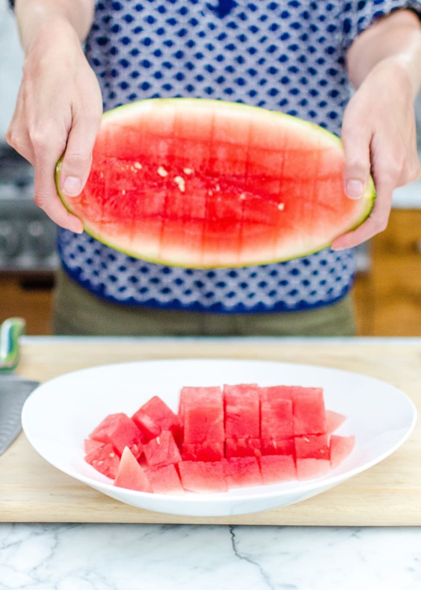 How to Cut Up a Watermelon - Step by Step Tutorial | The Kitchn