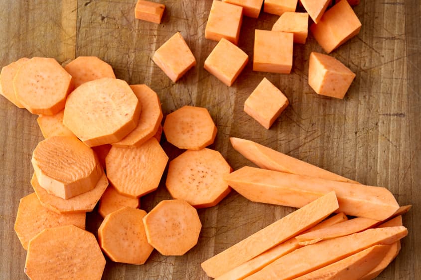 How To Peel and Chop Sweet Potatoes 3 Ways The Kitchn