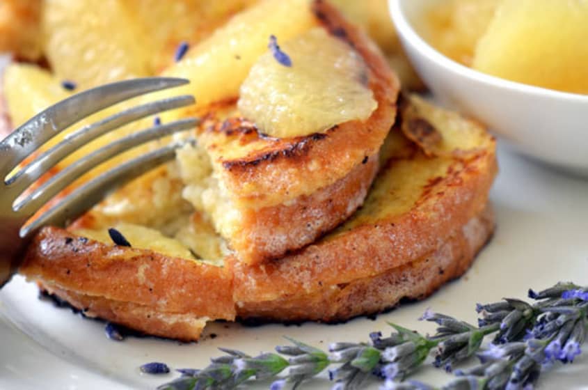 Recipe French Toast With Lavender and Grapefruit The Kitchn
