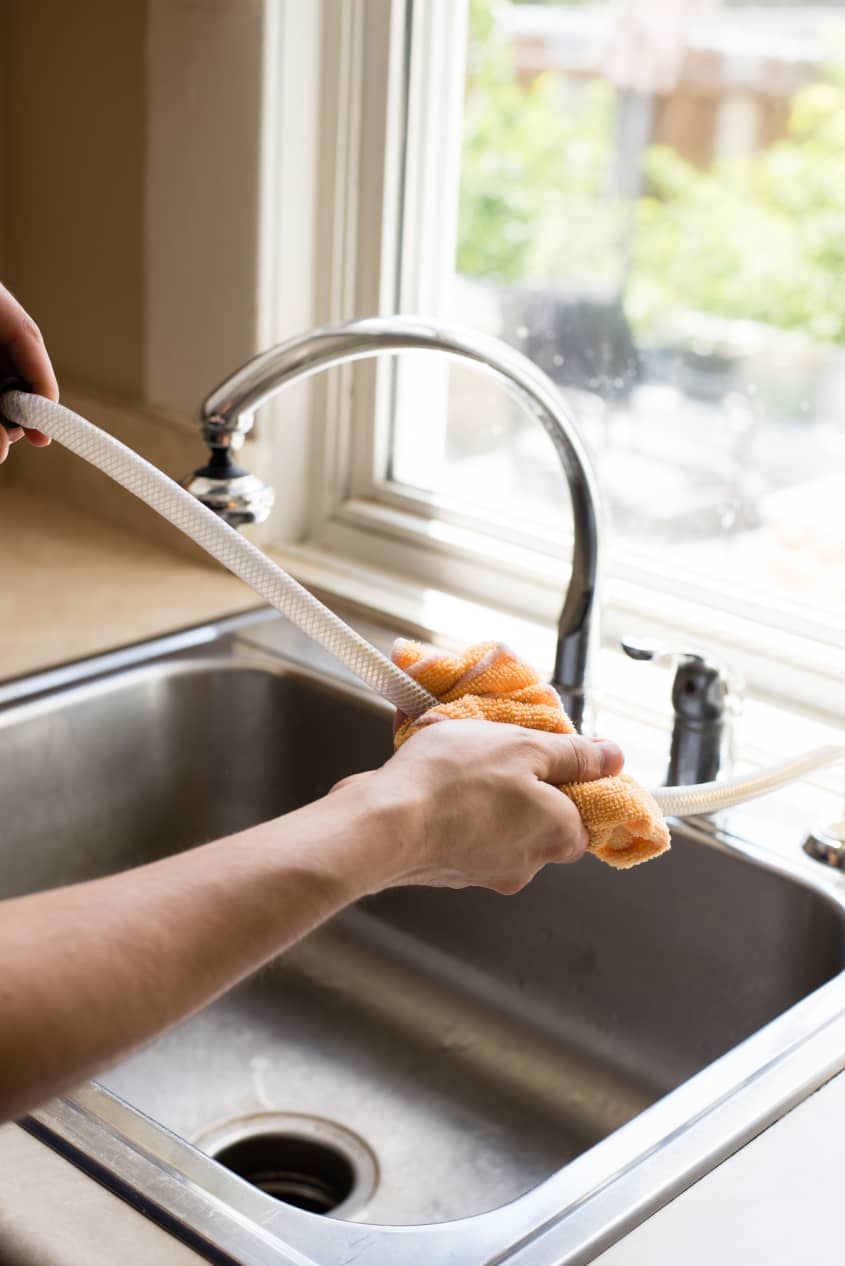 How To Clean Your Kitchen Sink Sprayer The Kitchn