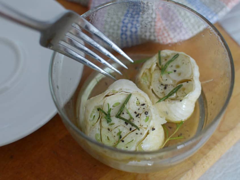 How To “Roast” Garlic In the Microwave The Kitchn